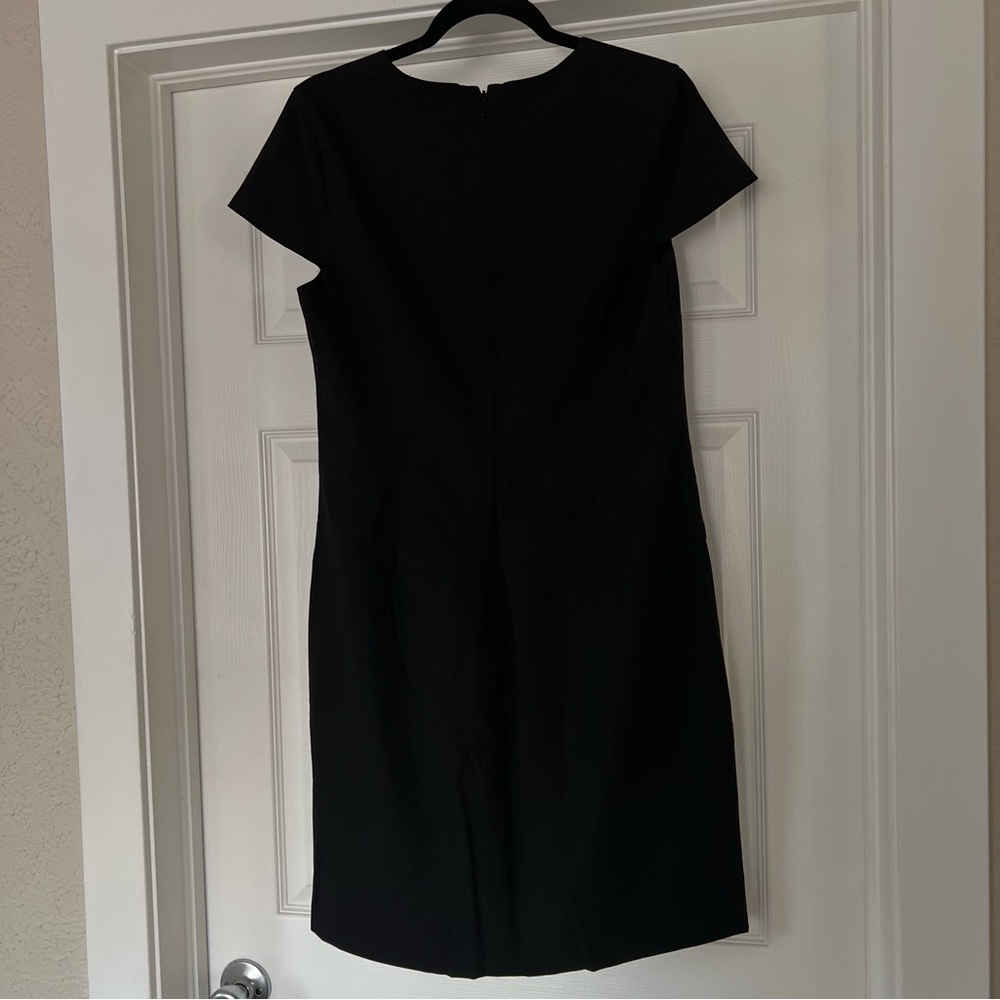Banana Republic Classic Black Mini Dress with ruffle detail
